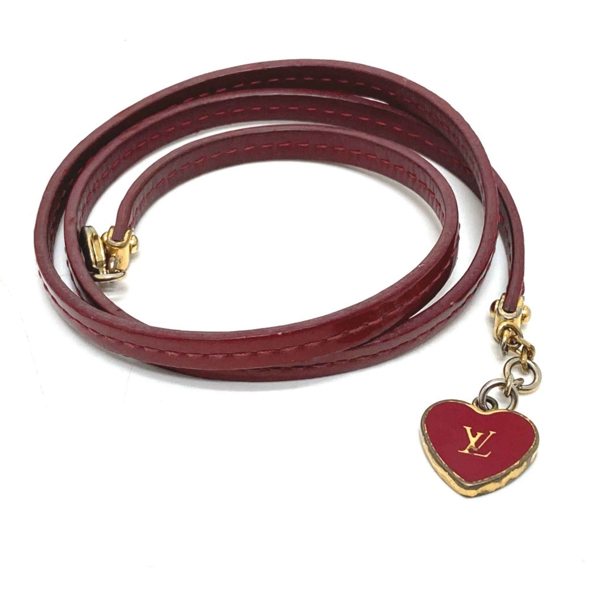 Louis Vuitton M6625F LV logo Accessories Bracelet Pomdamul RedBased