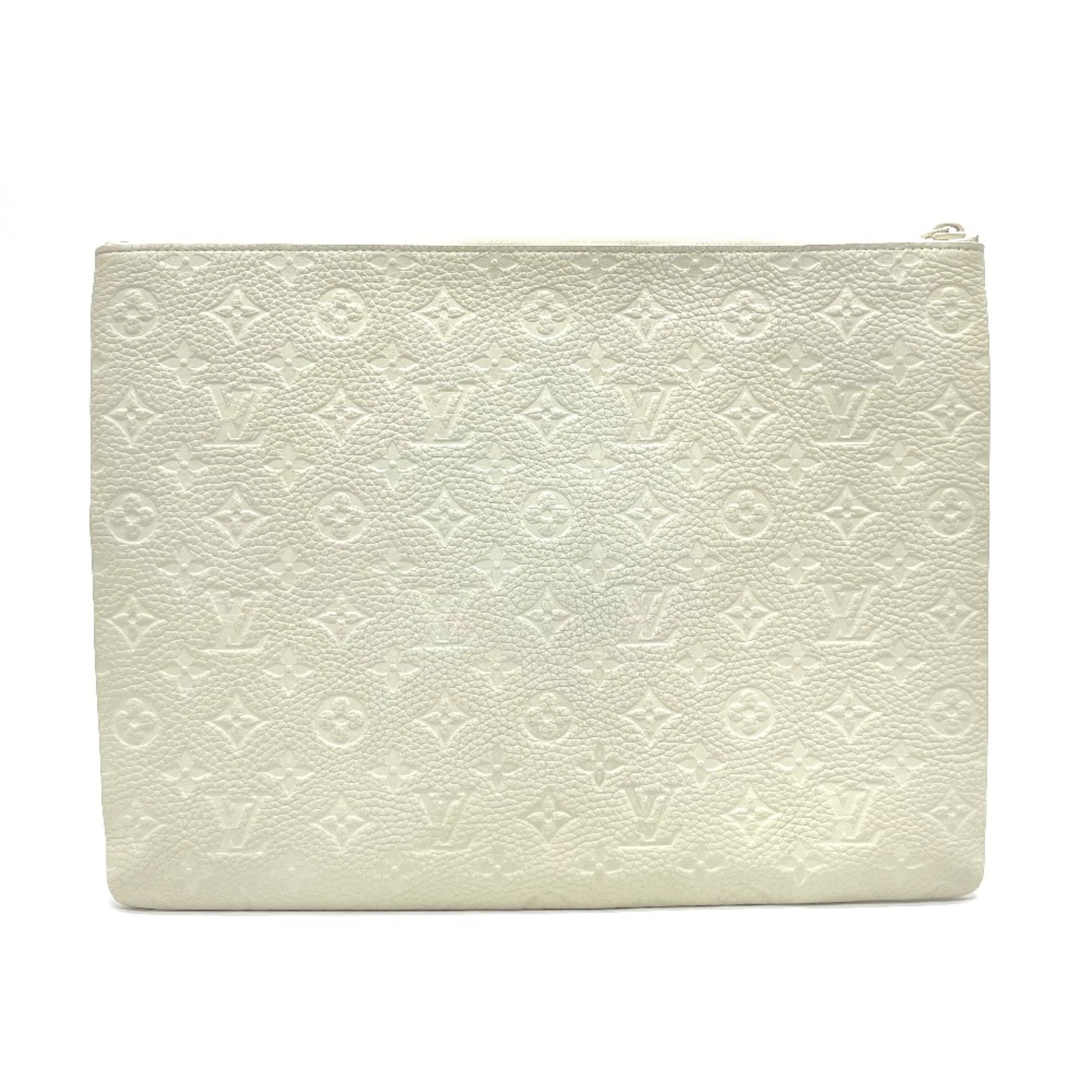 Louis Vuitton M67462 Taurillon ClemenceMonogram Bag Virgil Abloh Clutch bag Blanc White