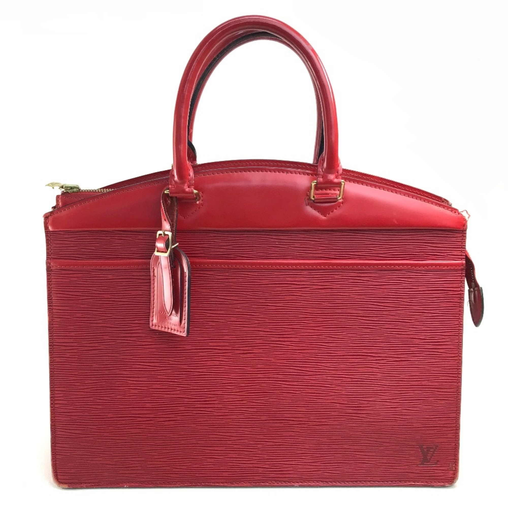 Louis Vuitton M48187 Epi bag logo Hand Bag Castilian red Red