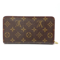 Louis Vuitton M95006 Monogram Cherry Zip Around Long Wallet Brown