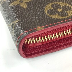 Louis Vuitton M95006 Monogram Cherry Zip Around Long Wallet Brown