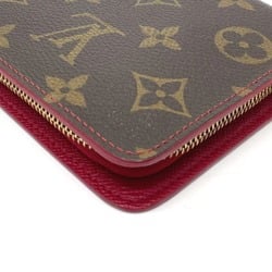 Louis Vuitton M95006 Monogram Cherry Zip Around Long Wallet Brown