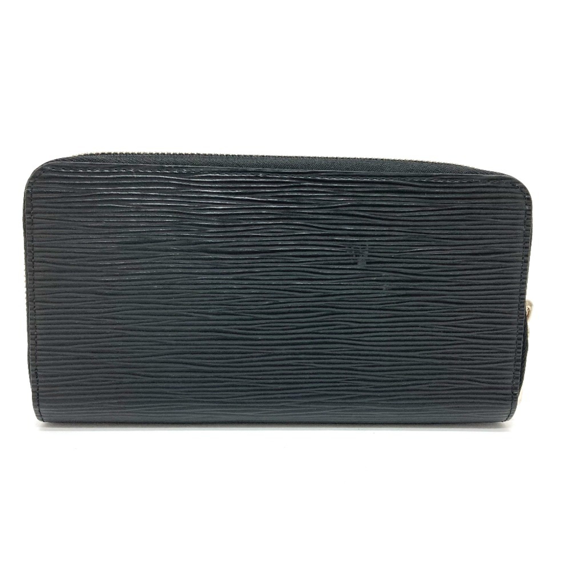 Louis Vuitton M64838 Epi Zip Around Long Wallet Noir