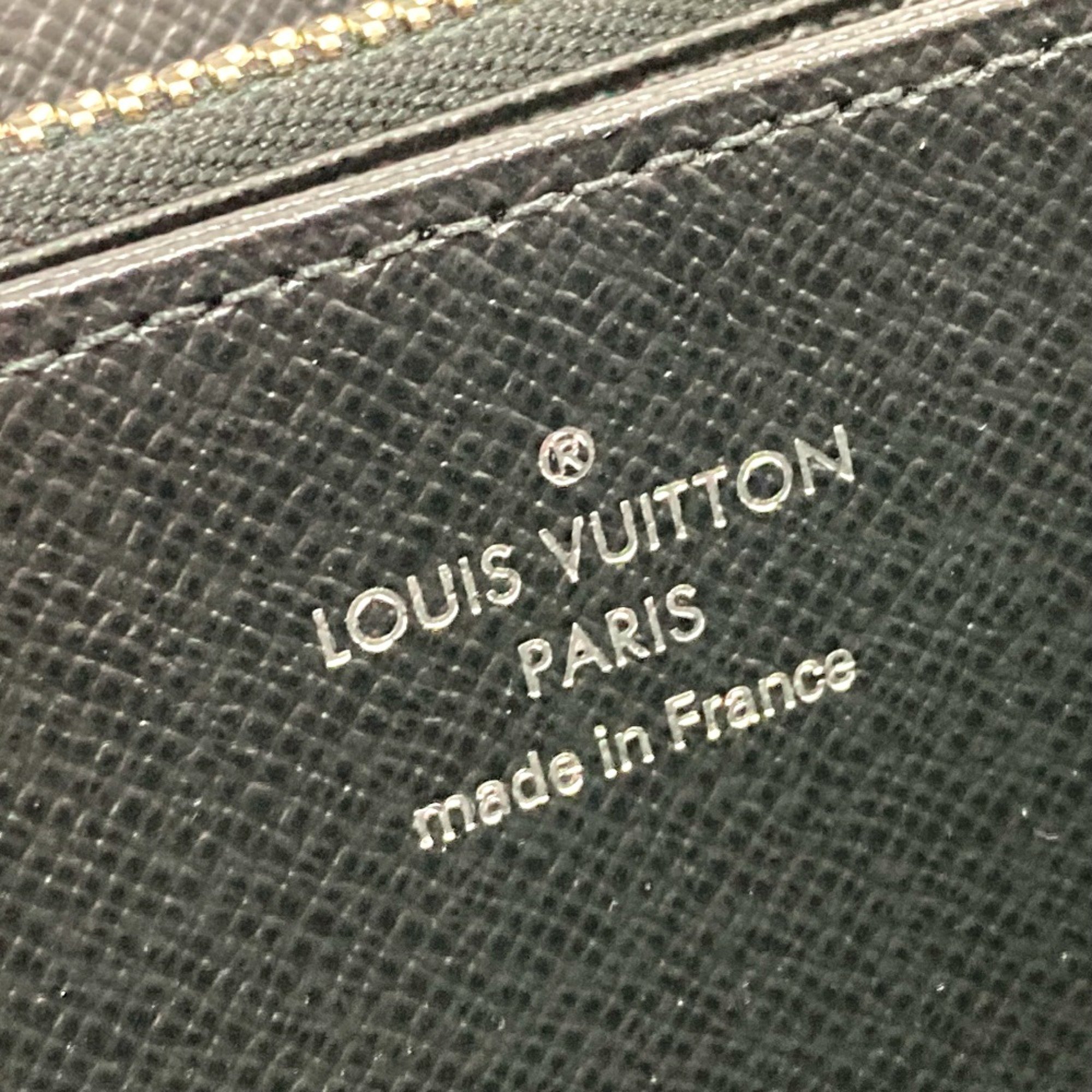 Louis Vuitton M64838 Epi Zip Around Long Wallet Noir