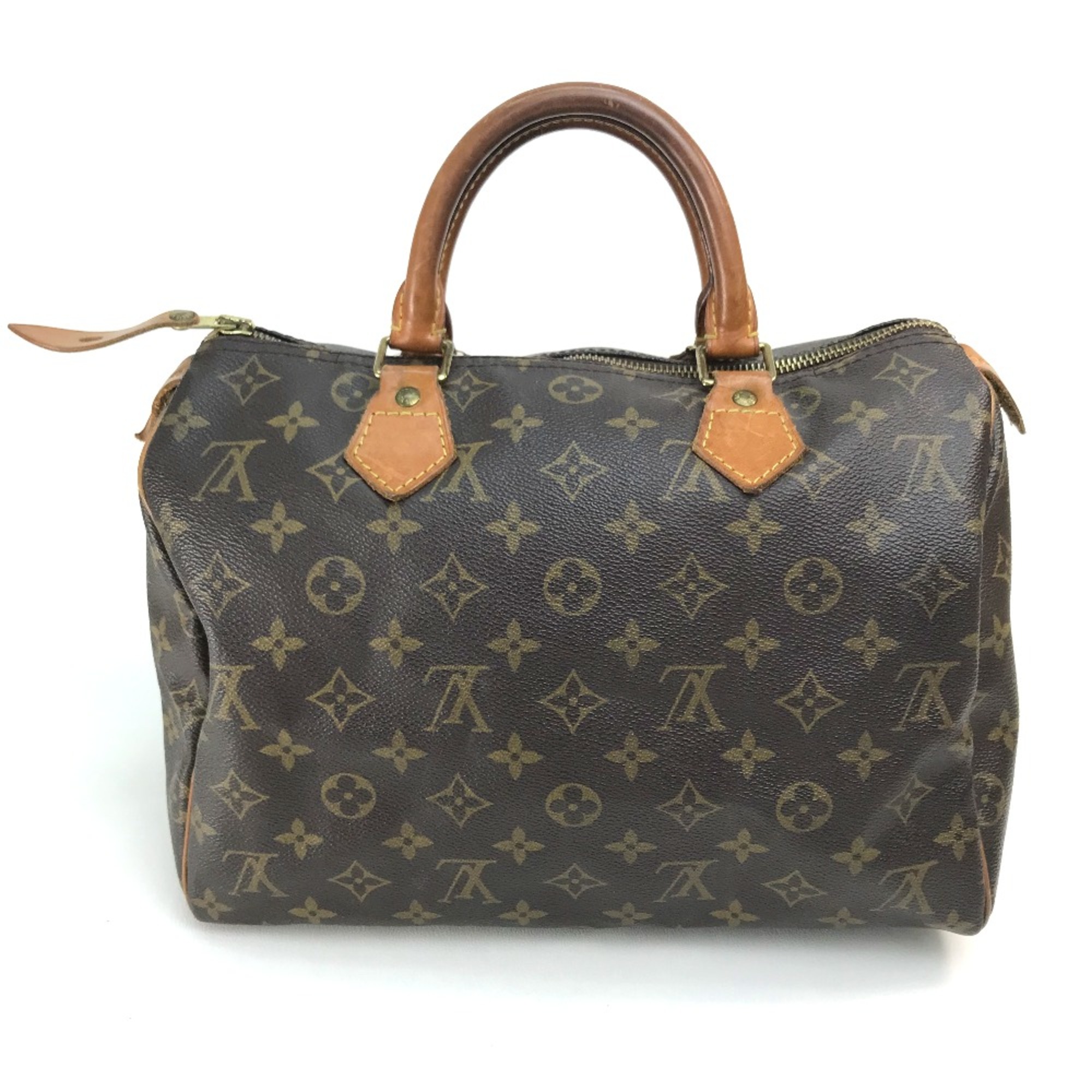 Louis Vuitton M41526 Monogram Hand Bag Duffle Bag Brown