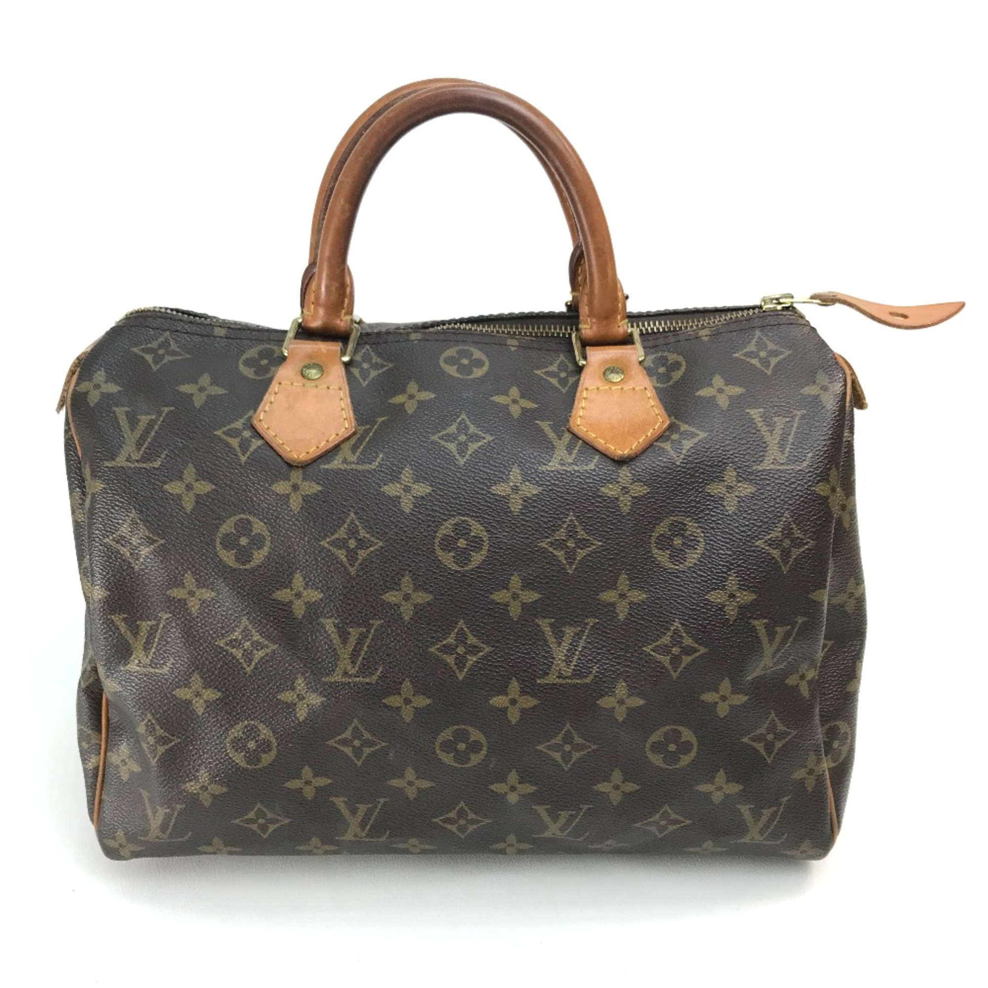 Louis Vuitton M41526 Monogram Hand Bag Duffle Bag Brown