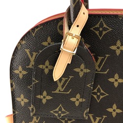 Louis Vuitton M41234 Monogram studs Christian Louboutin collaboration Hand Bag Brown x Red