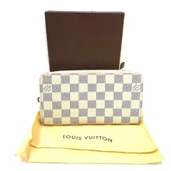 Louis Vuitton N60019 Damier Azur Zip Around Long Wallet Azur White