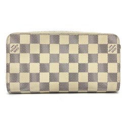 Louis Vuitton N60019 Damier Azur Zip Around Long Wallet Azur White