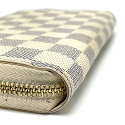 Louis Vuitton N60019 Damier Azur Zip Around Long Wallet Azur White