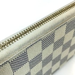 Louis Vuitton N60019 Damier Azur Zip Around Long Wallet Azur White