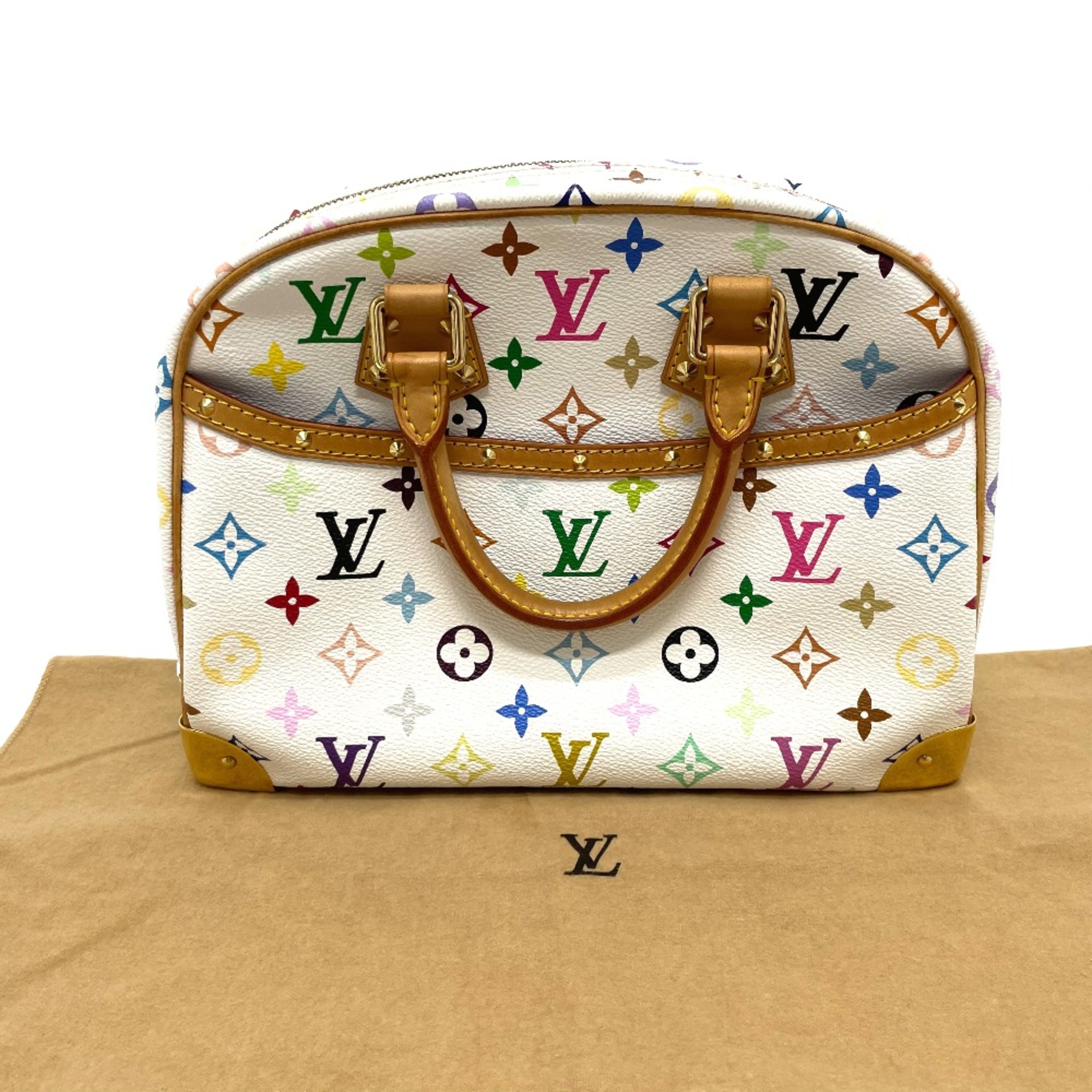 Louis Vuitton M92663 MonogramMulticolore Bag Mini Duffle Bag Hand Bag Blanc Multicolore