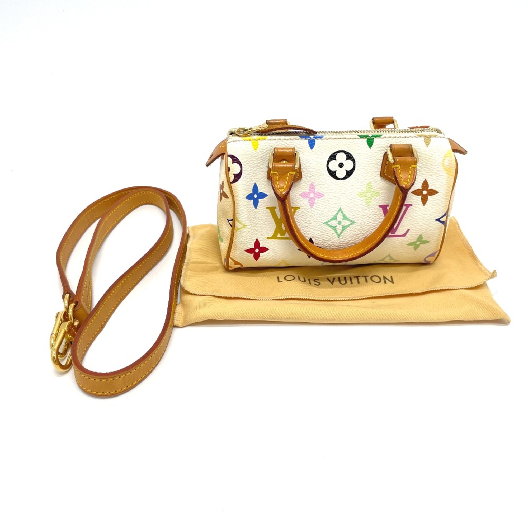 Louis Vuitton M92645 Monogram multi Bag 2WAY bag Hand Bag Blanc Multicolore