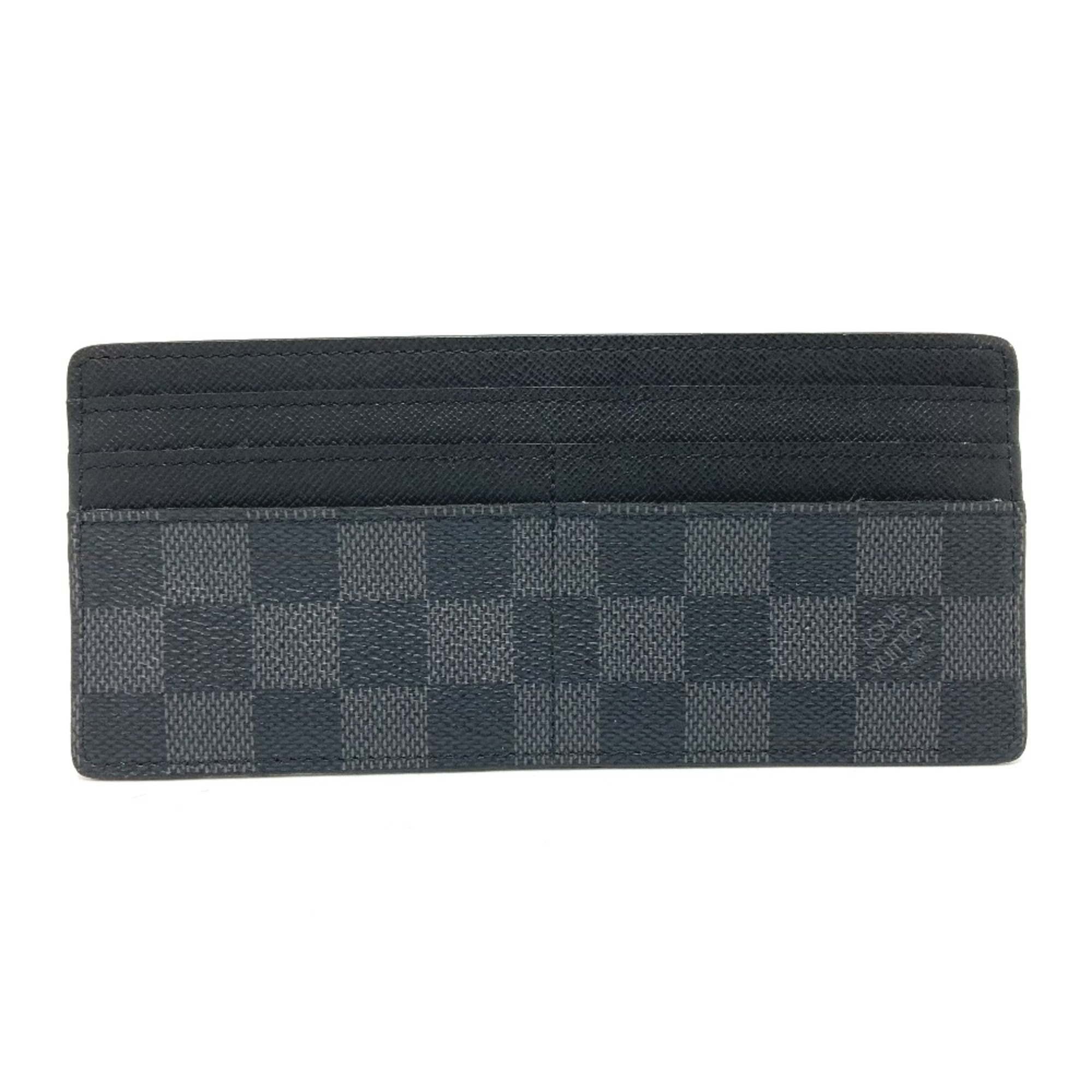 Louis Vuitton Damier Graphite Fashion Accessories Card Case Black