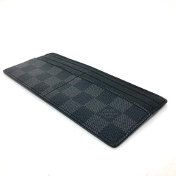 Louis Vuitton Damier Graphite Fashion Accessories Card Case Black