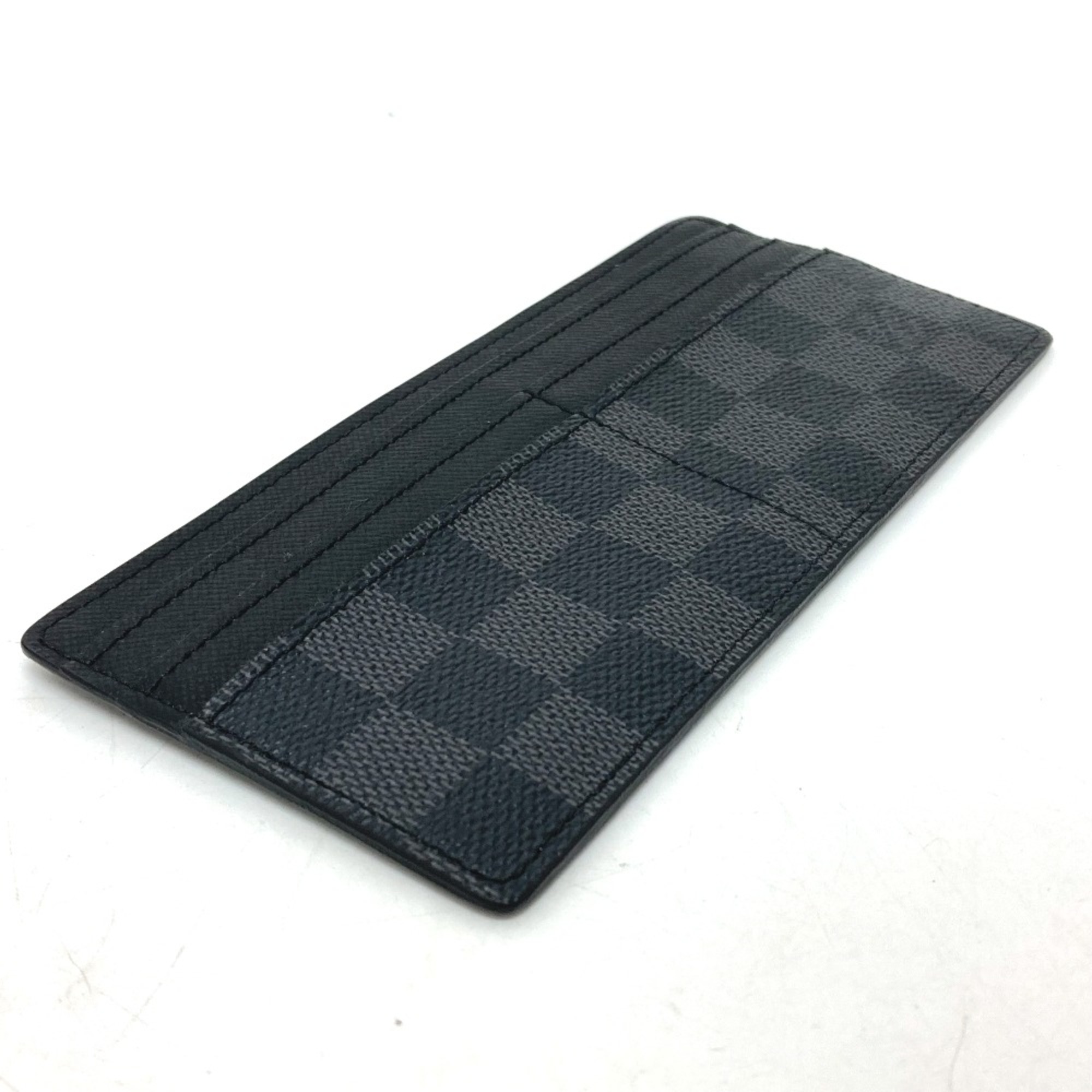 Louis Vuitton Damier Graphite Fashion Accessories Card Case Black