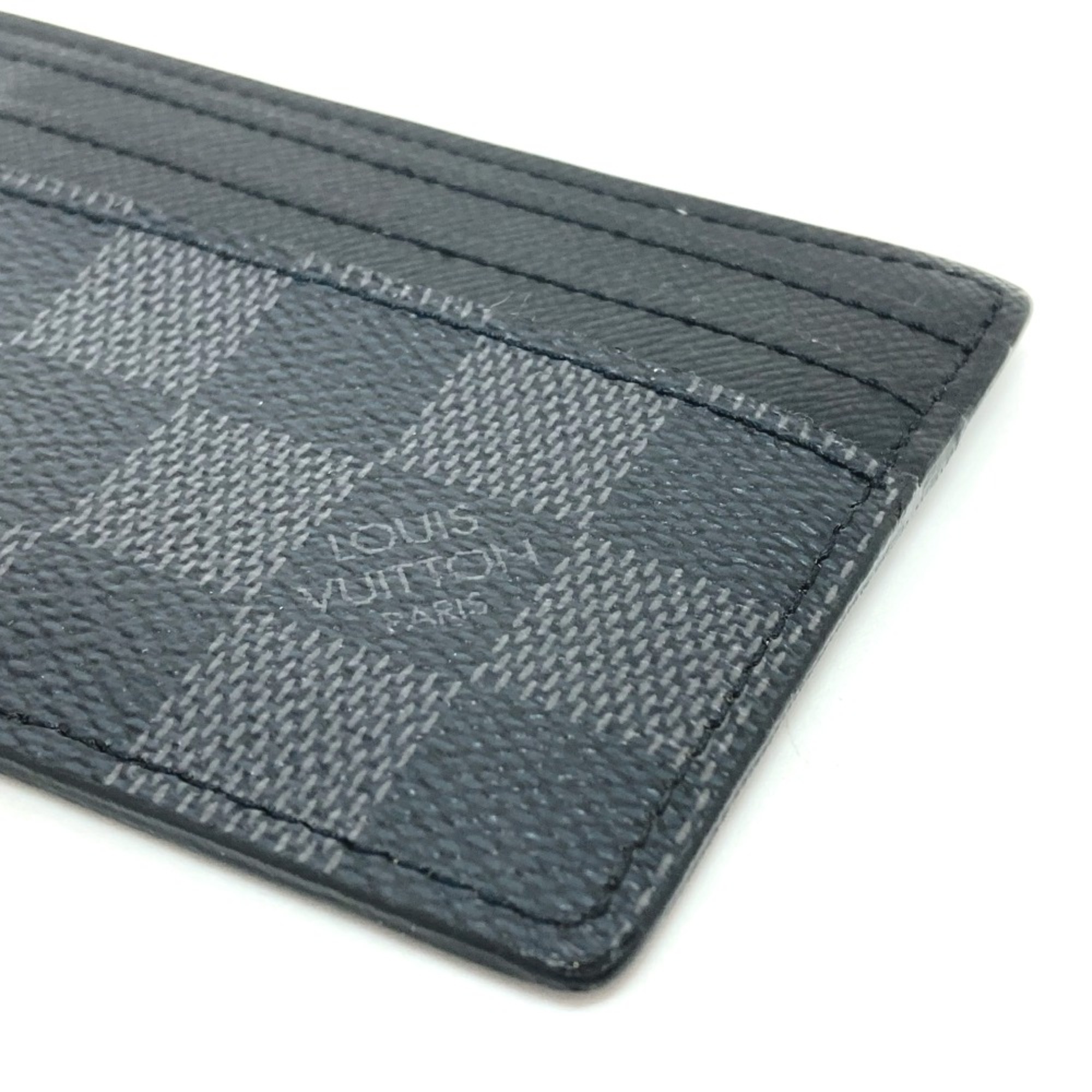 Louis Vuitton Damier Graphite Fashion Accessories Card Case Black