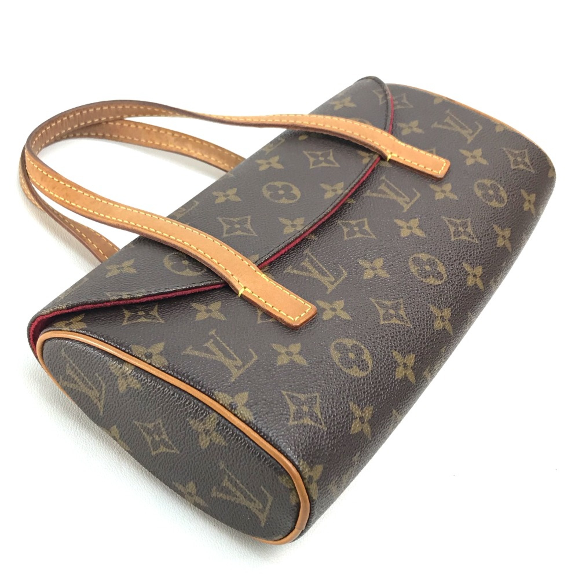 Louis Vuitton M51902 Monogram Width Hand Bag Brown