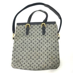 Louis Vuitton M92208 Monogram mini Bag Tote Bag Hand Bag blue Blue Based