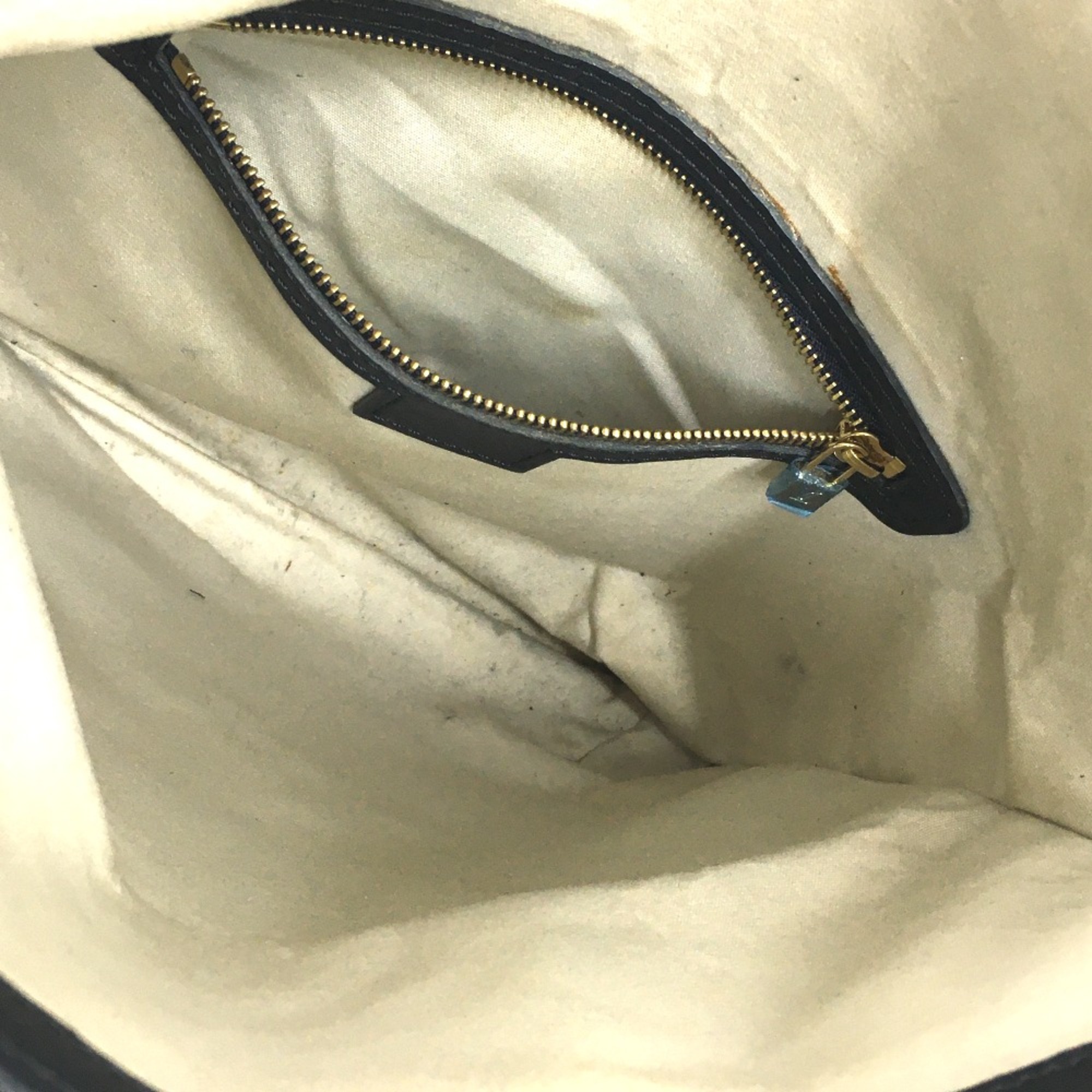 Louis Vuitton M92208 Monogram mini Bag Tote Bag Hand Bag blue Blue Based