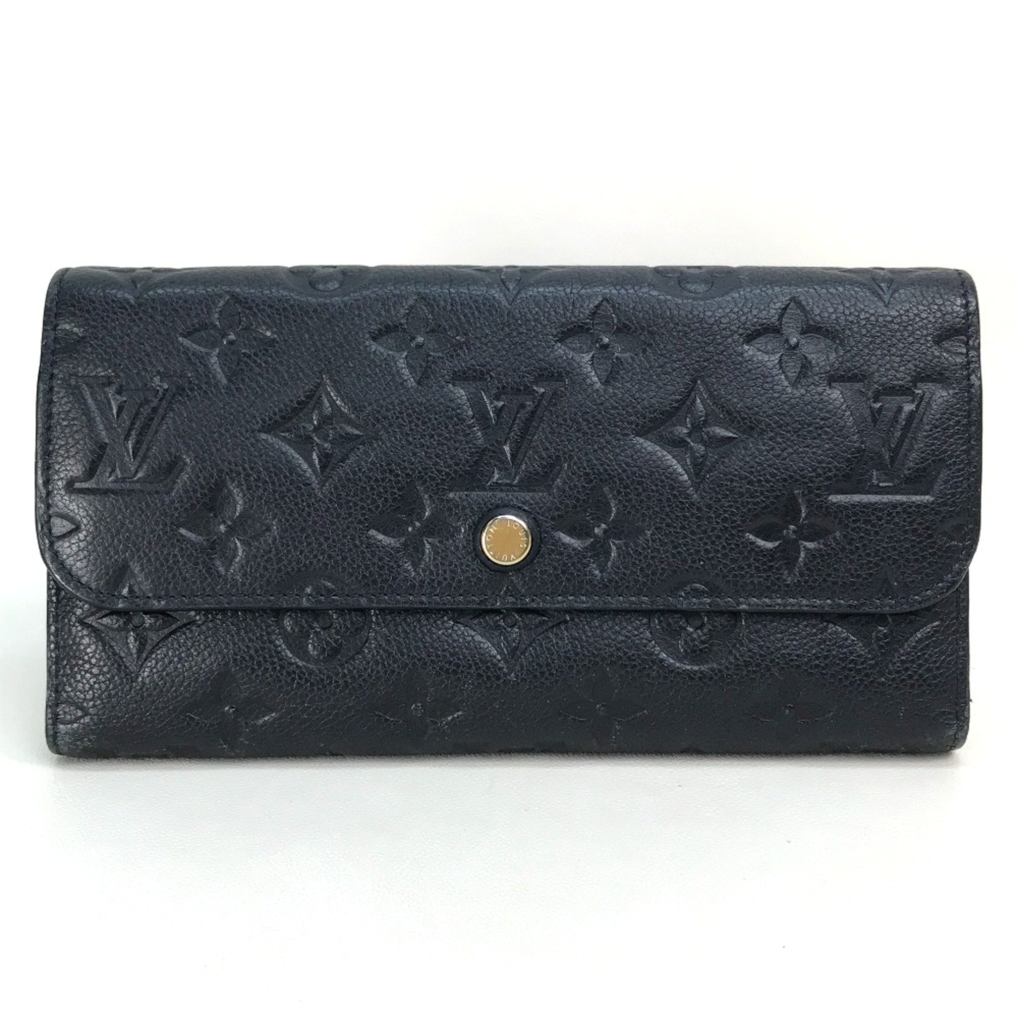 Louis Vuitton M60258 MonogramEmpreinte Long Wallet Infini Navy GoldHardware