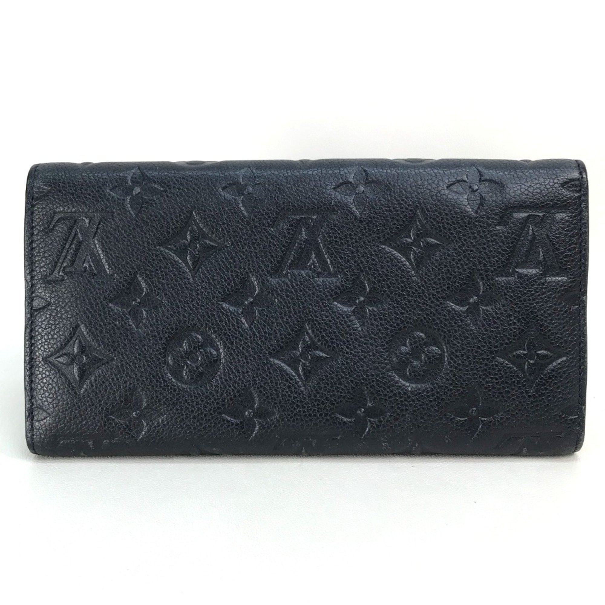 Louis Vuitton M60258 MonogramEmpreinte Long Wallet Infini Navy GoldHardware