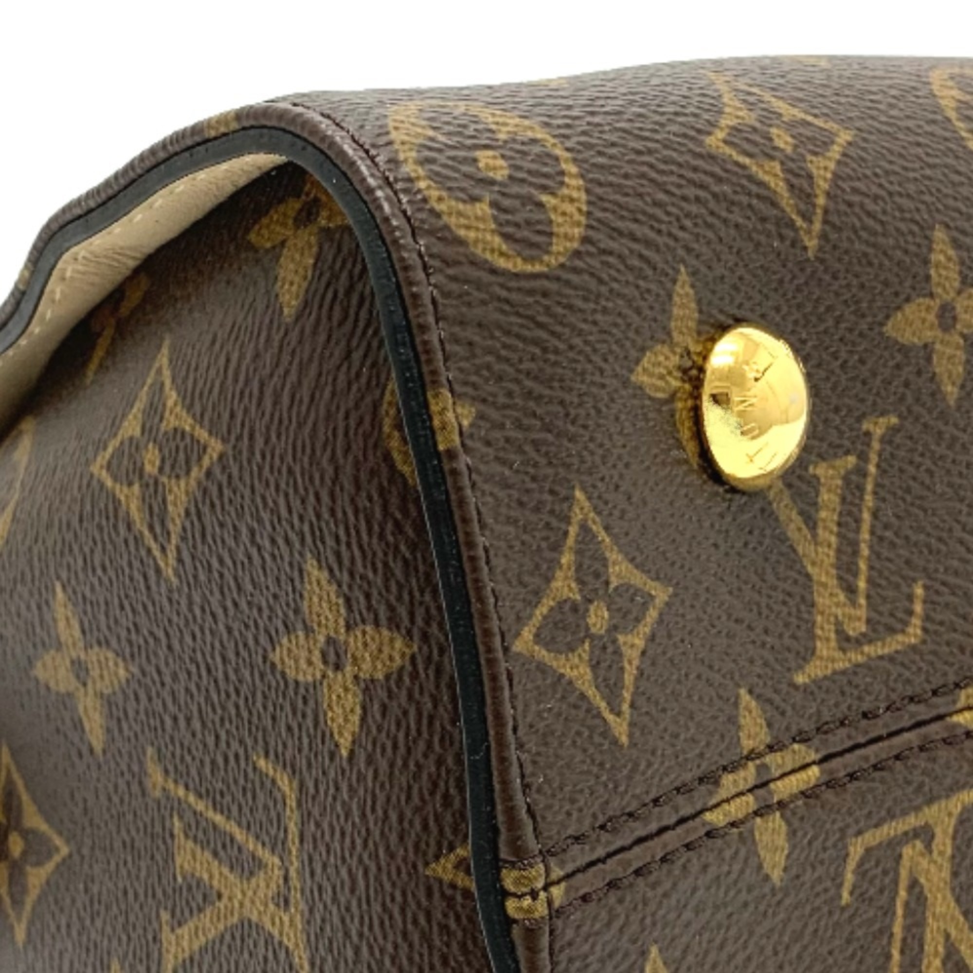 Louis Vuitton M44270 Monogram 2way Hand Bag Tote Bag Brown