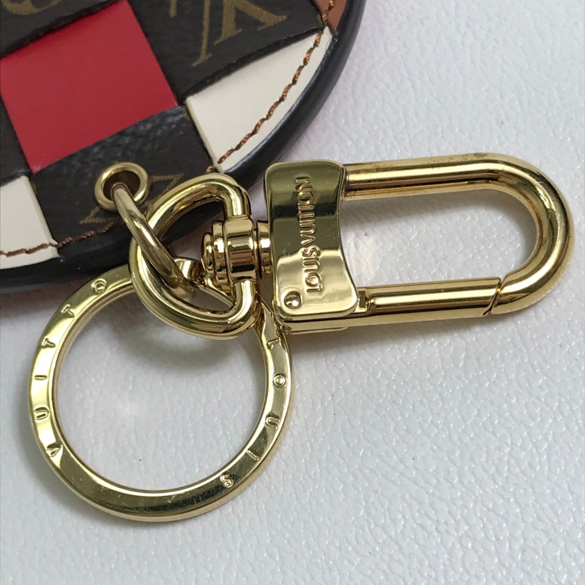 Louis Vuitton M68657 Portocre Monogram check Bag Bag Charm Key Holder Multicolore