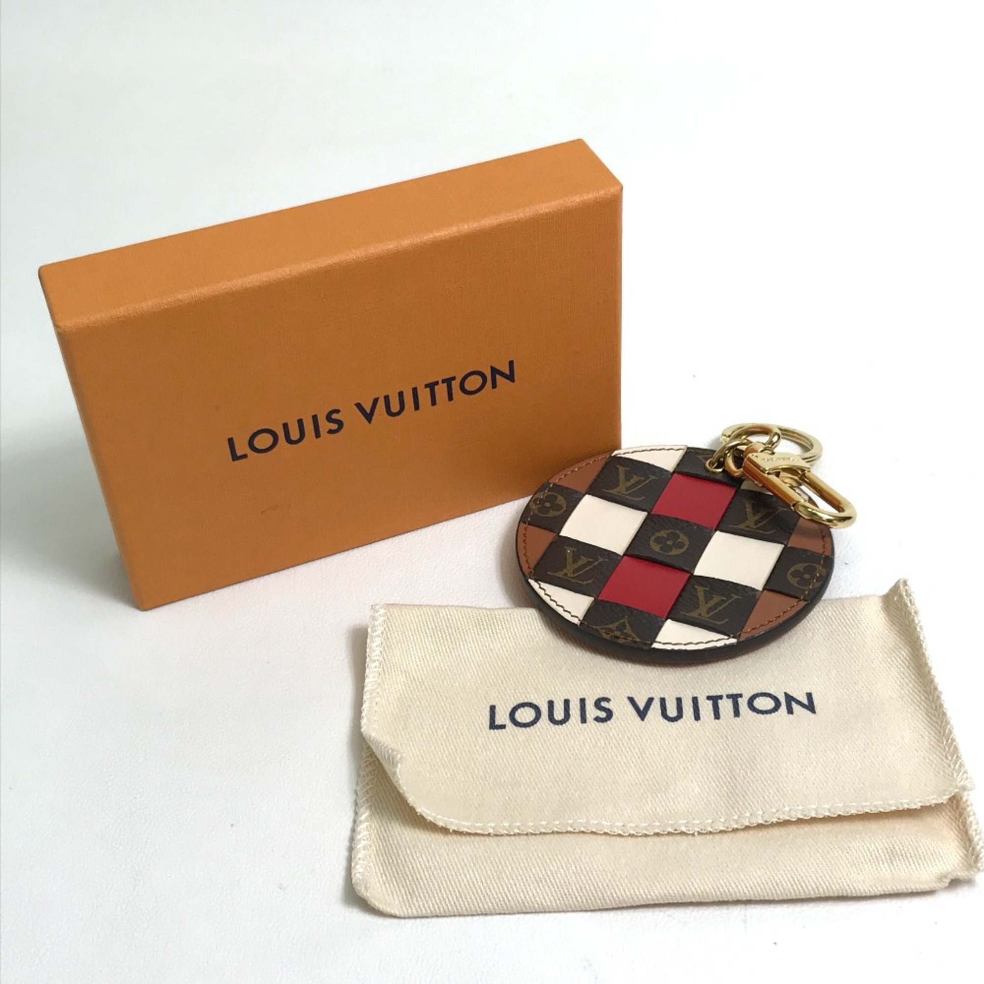 Louis Vuitton M68657 Portocre Monogram check Bag Bag Charm Key Holder Multicolore