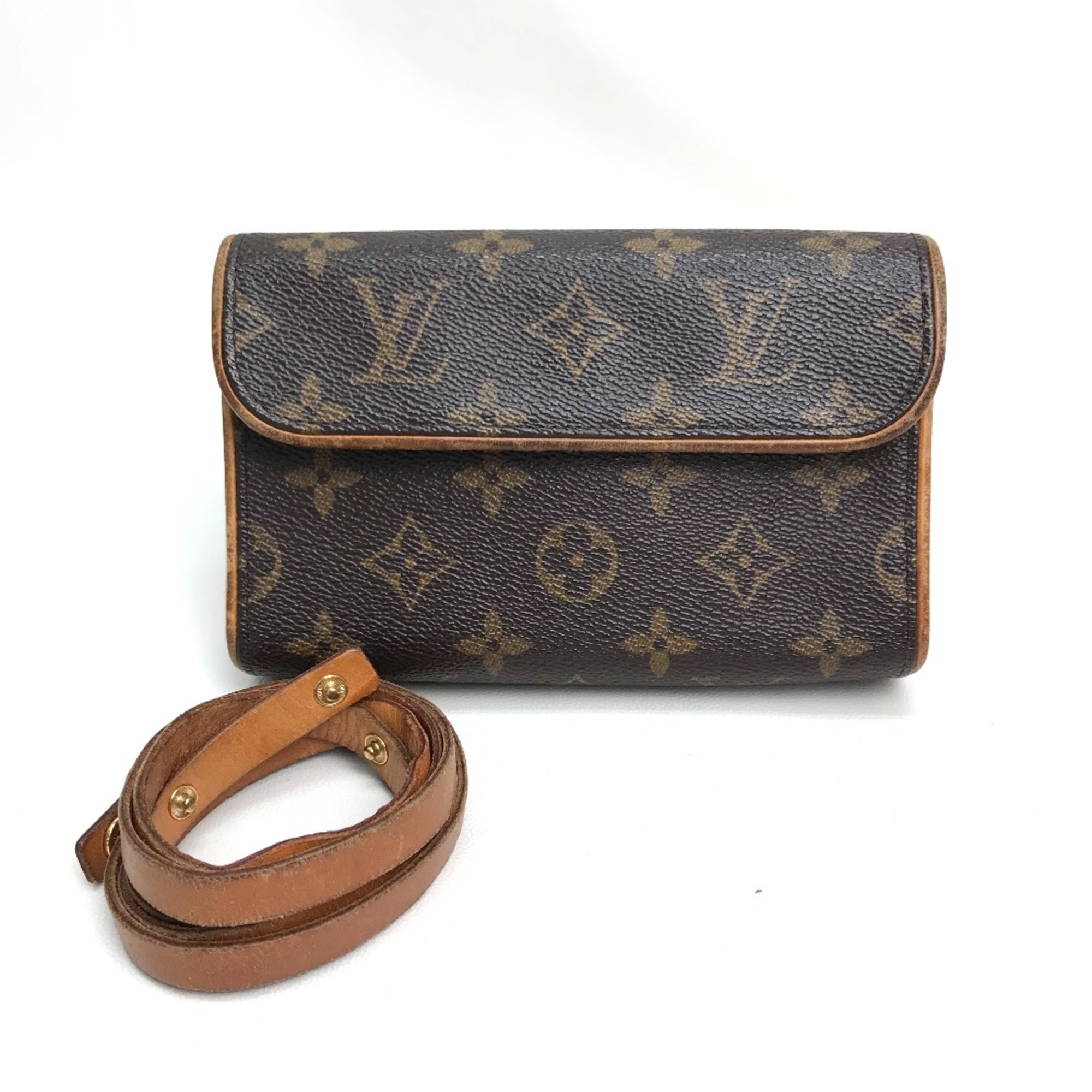 Louis Vuitton M51855 Monogram Pouch Pochette Waist Pouch Brown