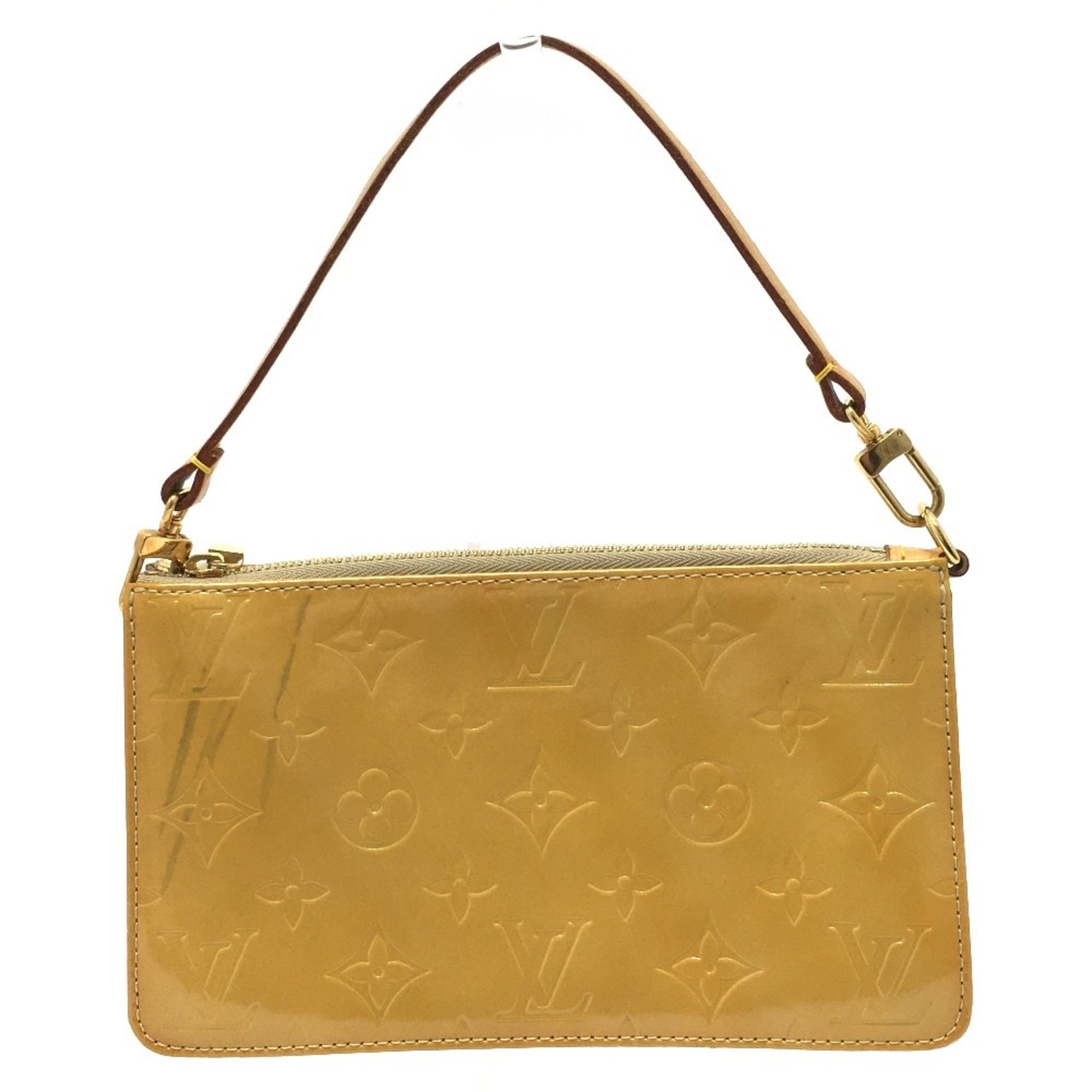 Louis Vuitton M91010 MonogramVernis bag pouch accessory case Accessory pouch Soft Beige Beige