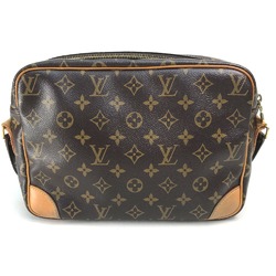 Louis Vuitton M45244 Monogram Shoulder Bag Brown