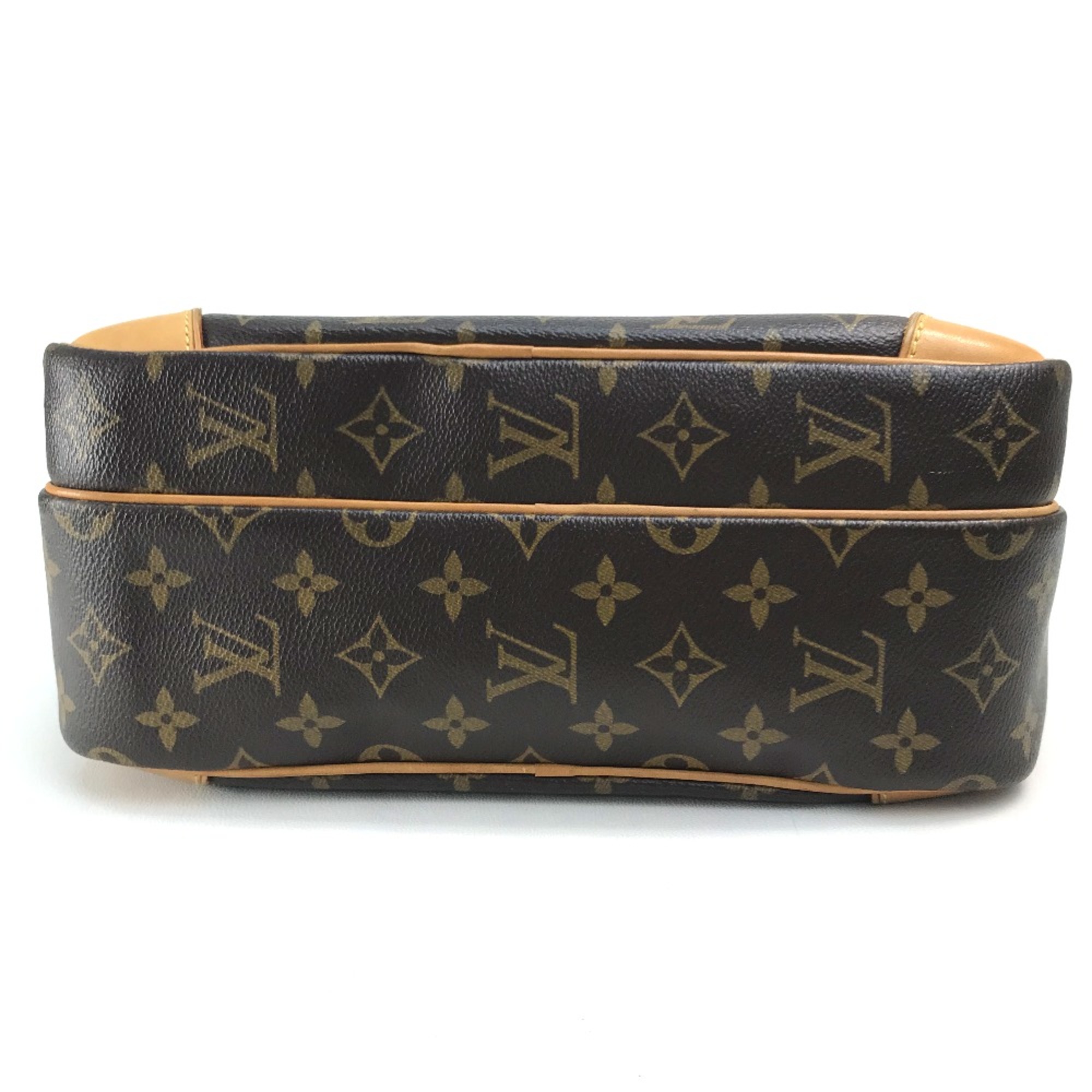 Louis Vuitton M45244 Monogram Shoulder Bag Brown