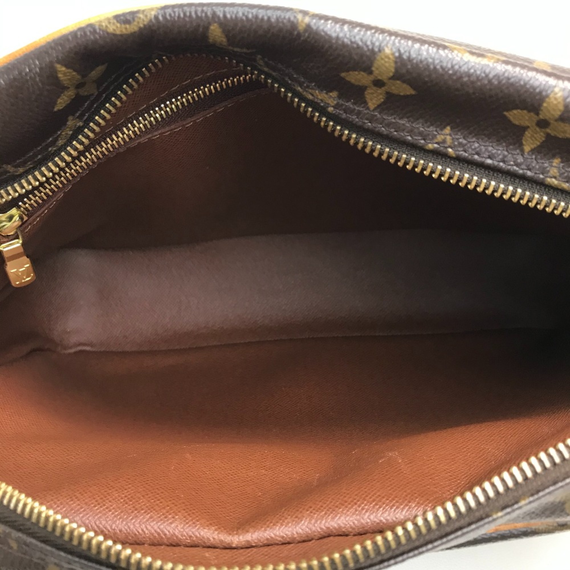 Louis Vuitton M45244 Monogram Shoulder Bag Brown