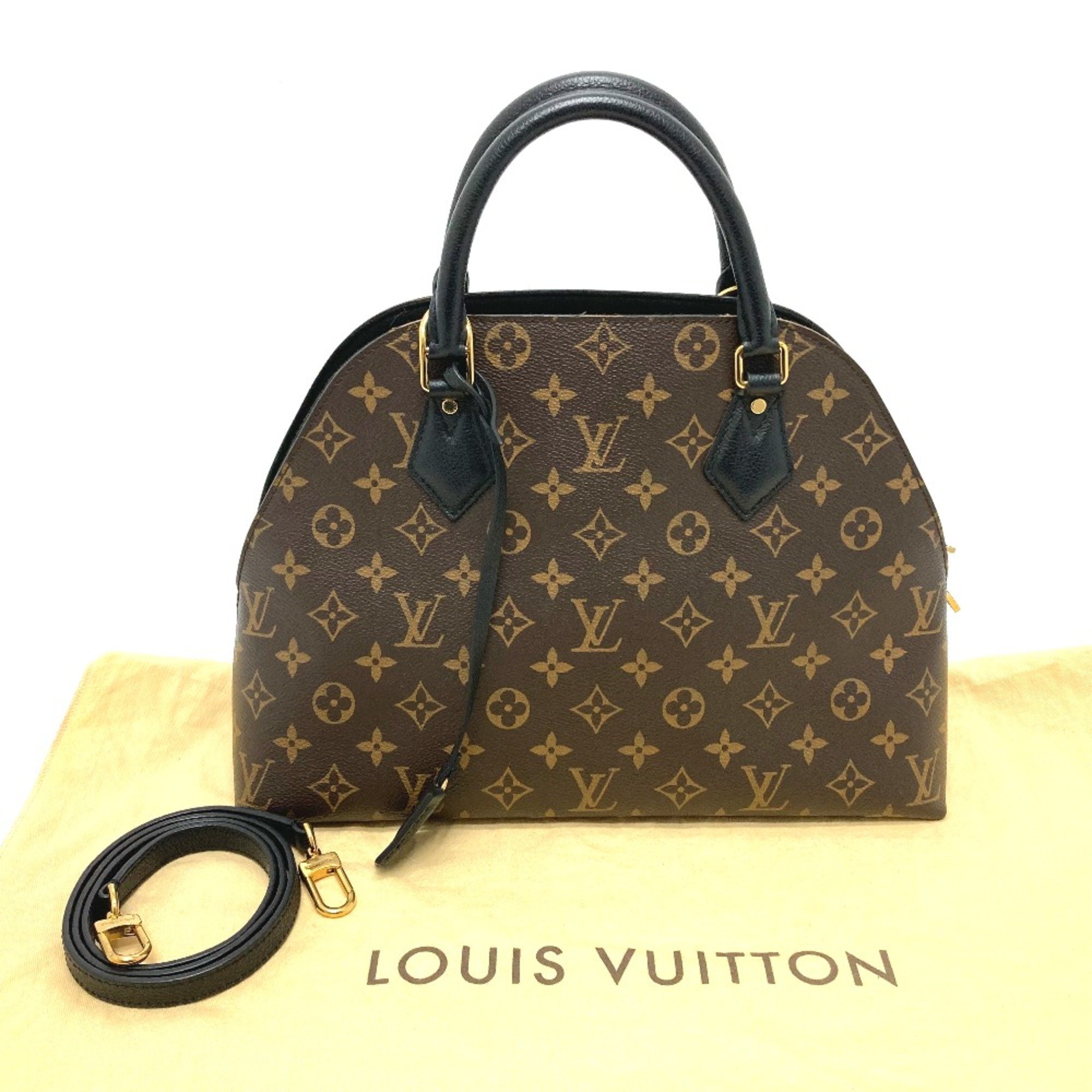 Louis Vuitton M41780 Monogram 2WAY Shoulder Bag Hand Bag Brown