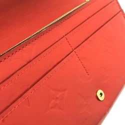 Louis Vuitton M90489 MonogramVernis Long Wallet Slys Red