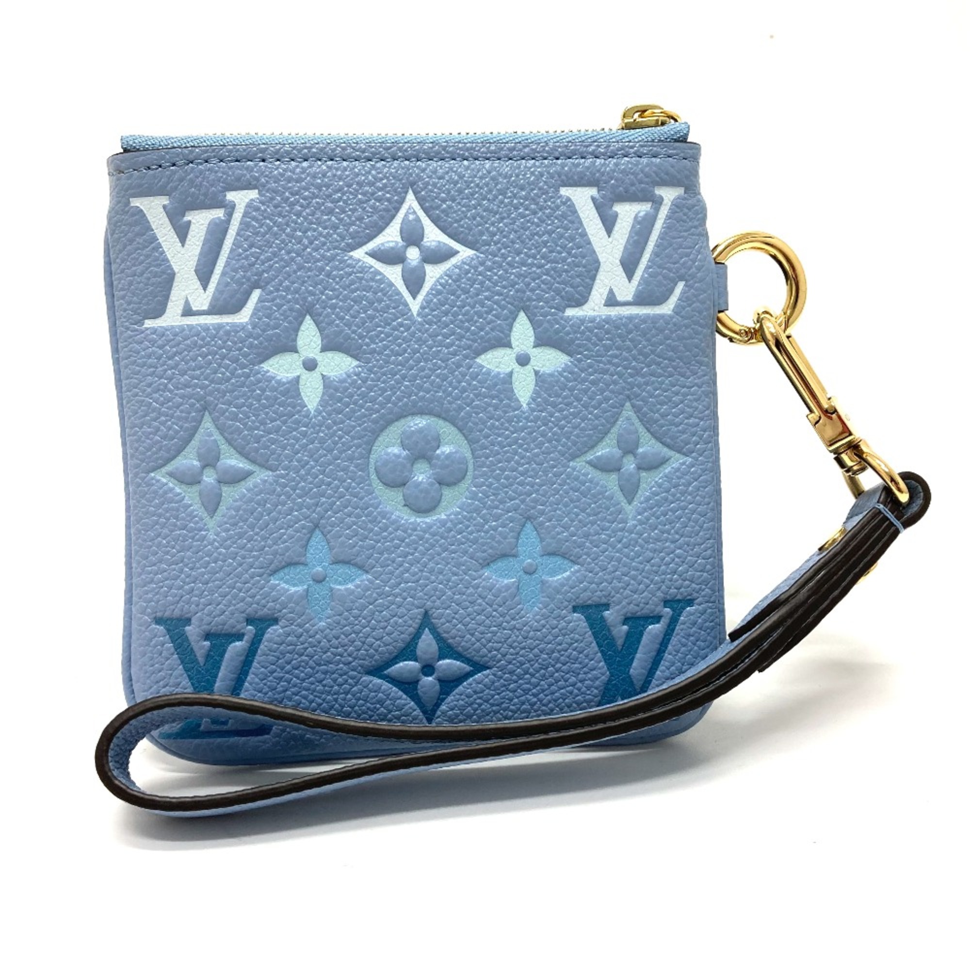 Louis Vuitton M80407 MonogramEmpreinte By the pool Pouch Pink /blue /yellow