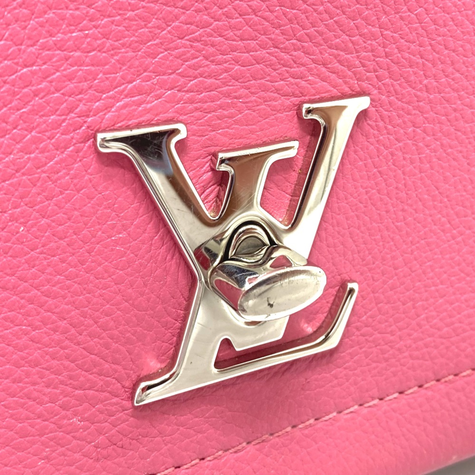 Louis Vuitton M54103 Tricolor Bag 2WAY Hand Bag Shoulder Bag Rose Pink x khaki x beige