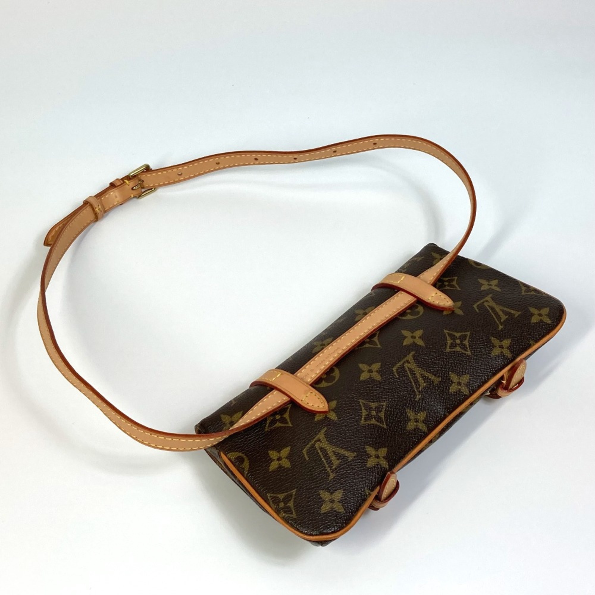 Louis Vuitton M51159 Monogram waist pouch Waist Pouch Brown