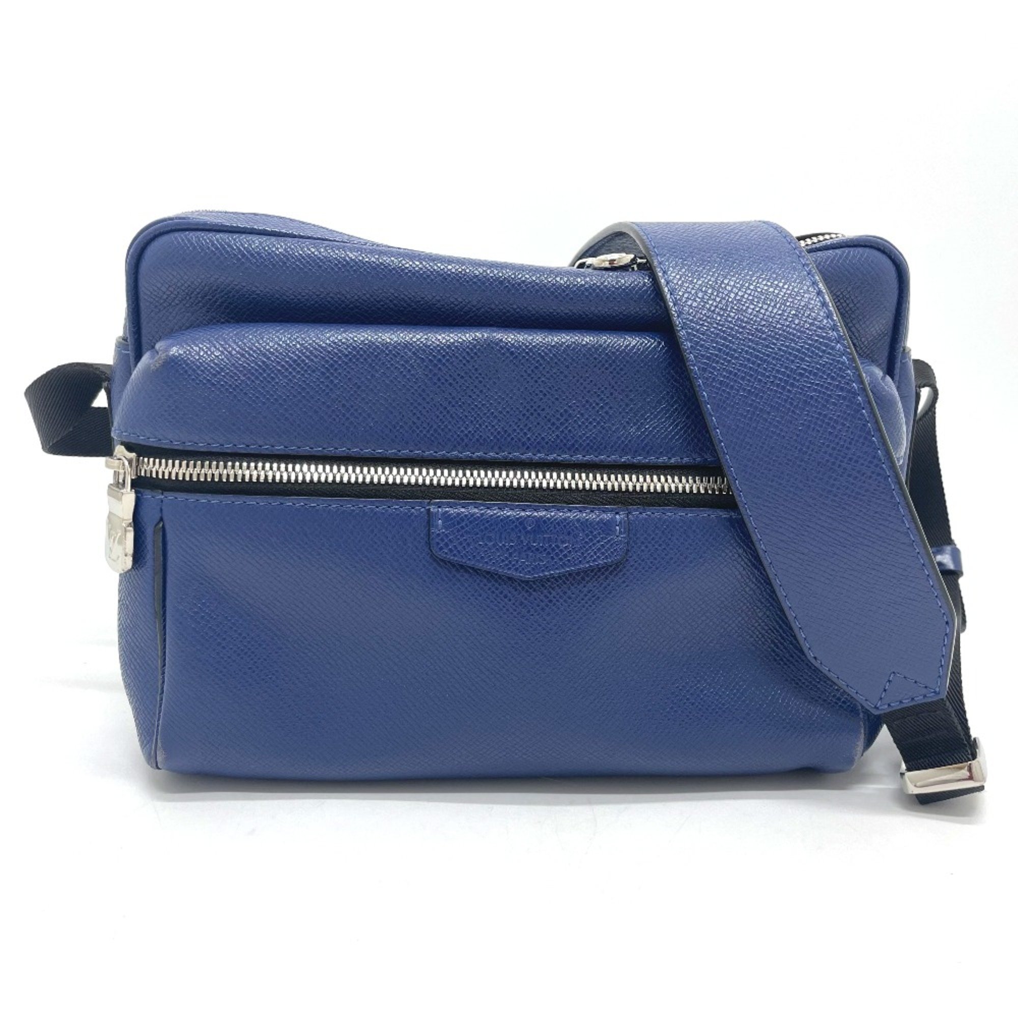 Louis Vuitton M33437 Taiga Bag Messenger Shoulder Bag cobalt blue