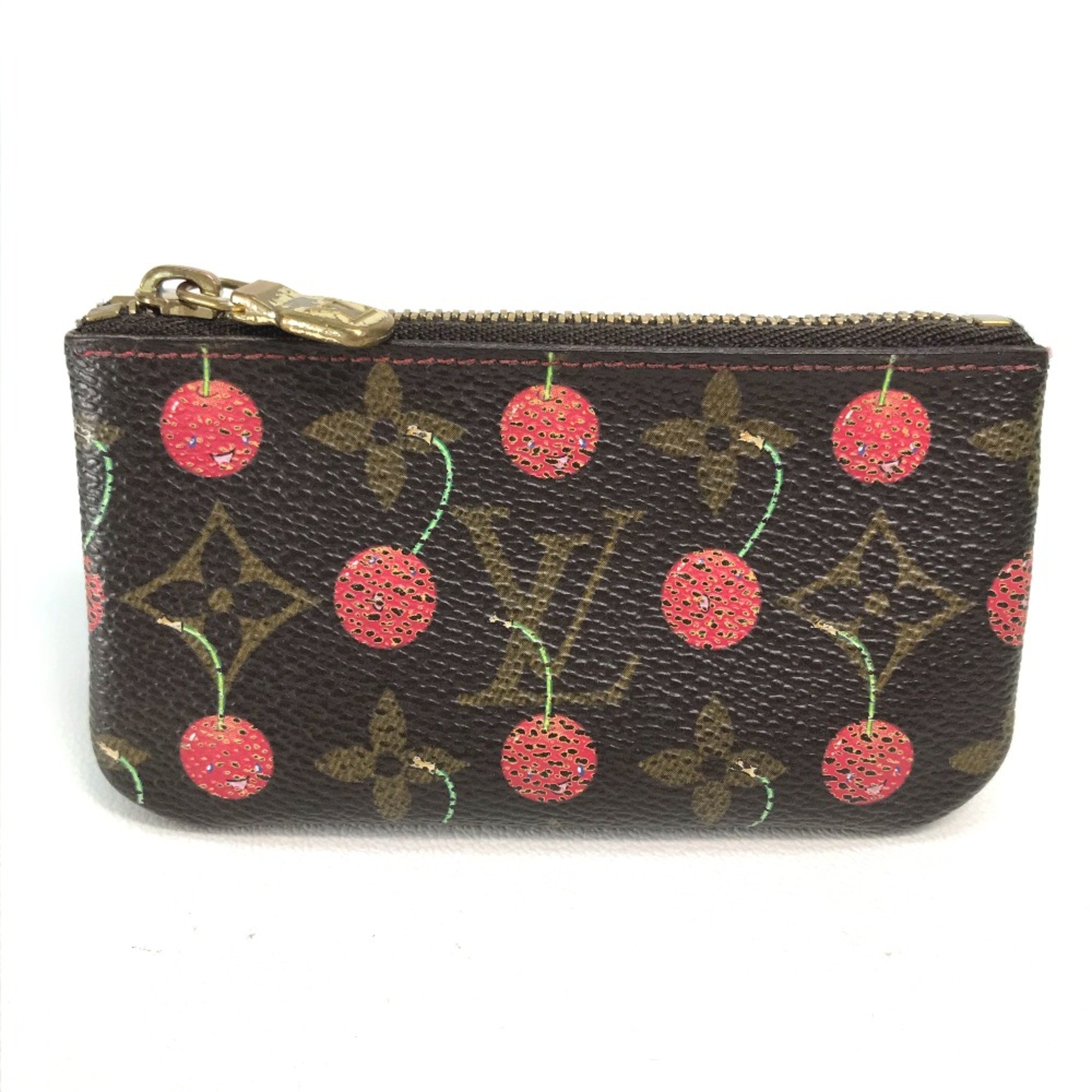 Louis Vuitton M95042 Monogram Cherry Key Case coin purse Brown