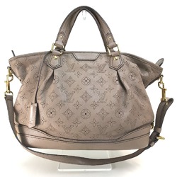 Louis Vuitton M93175 MonogramMahina 2WAY Shoulder Bag Hand Bag poodle Beige GoldHardware