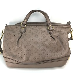 Louis Vuitton M93175 MonogramMahina 2WAY Shoulder Bag Hand Bag poodle Beige GoldHardware