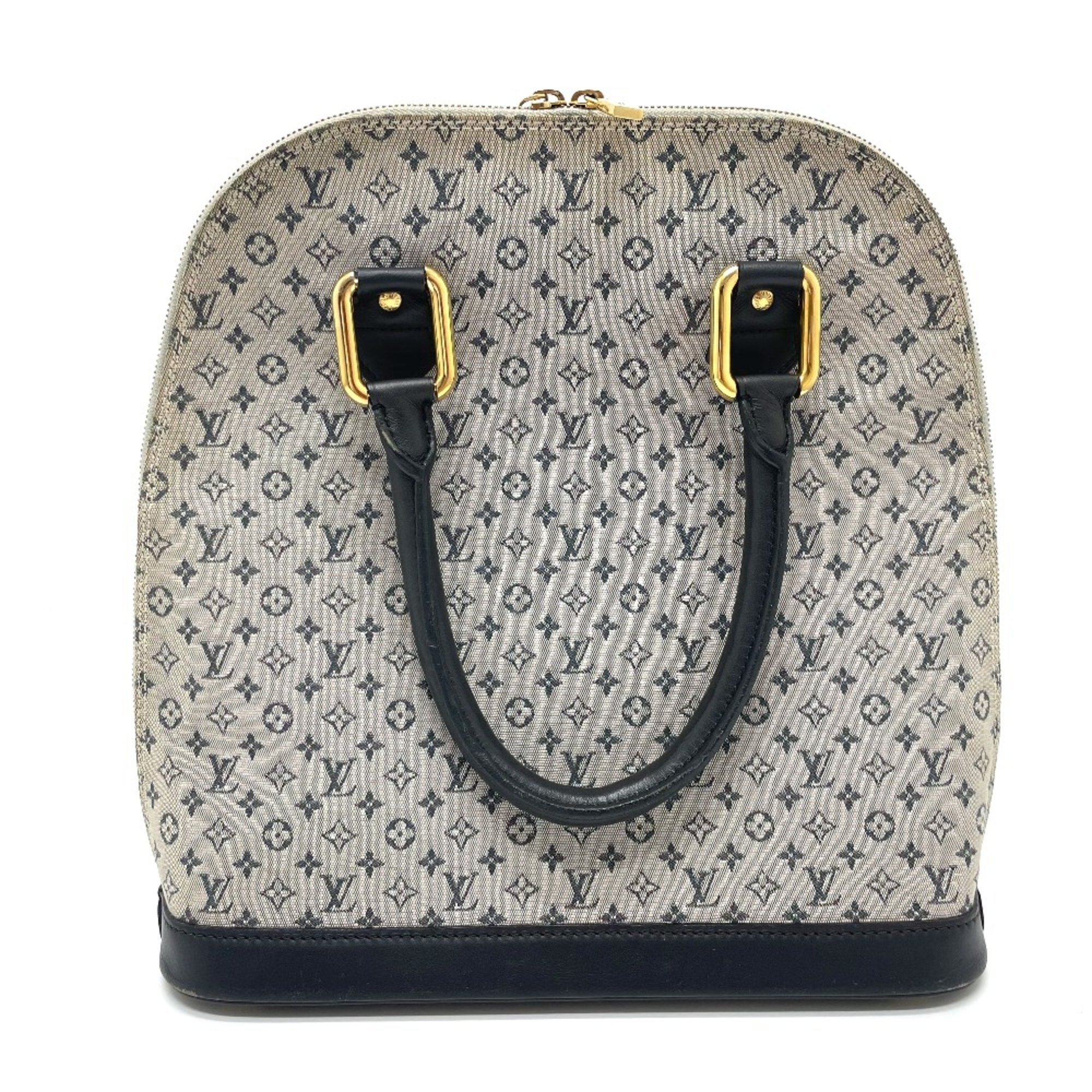 Louis Vuitton M92202 Monogram mini Bag Hand Bag blue