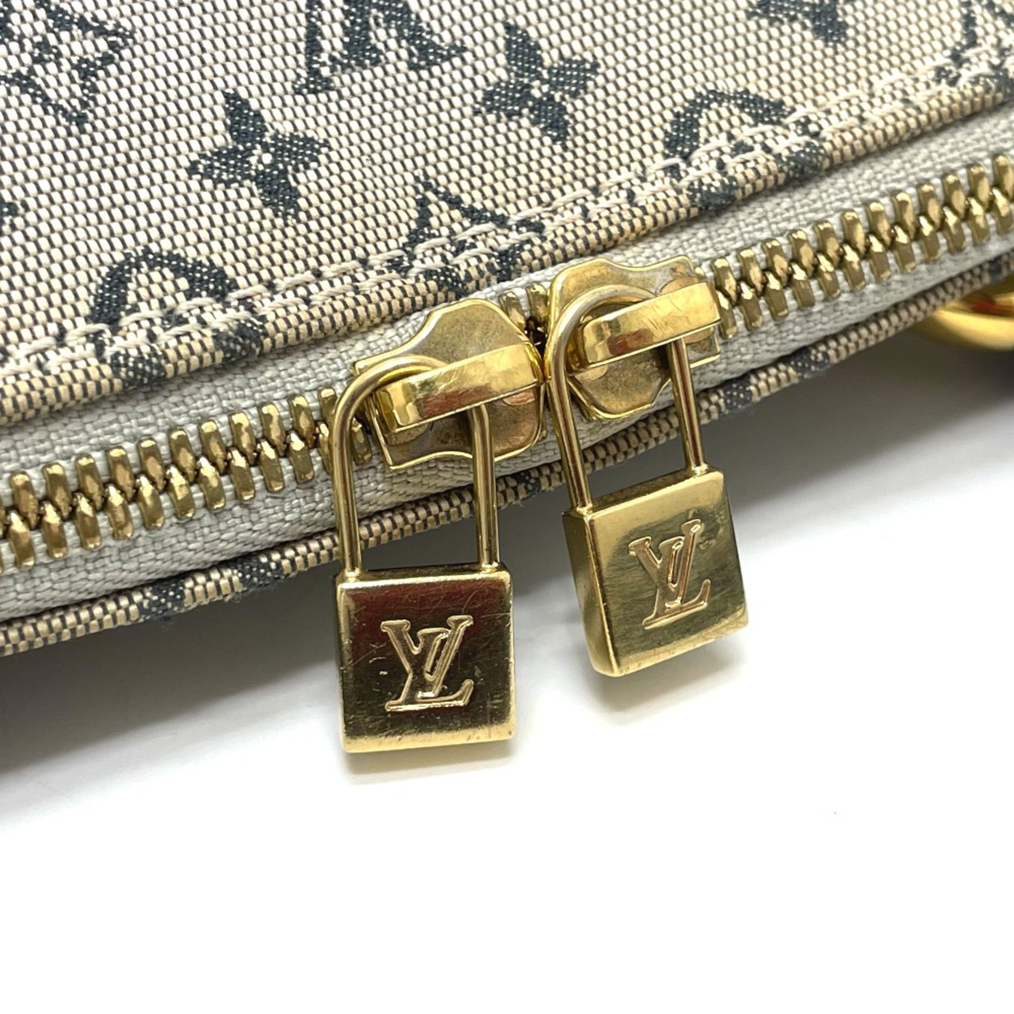 Louis Vuitton M92202 Monogram mini Bag Hand Bag blue