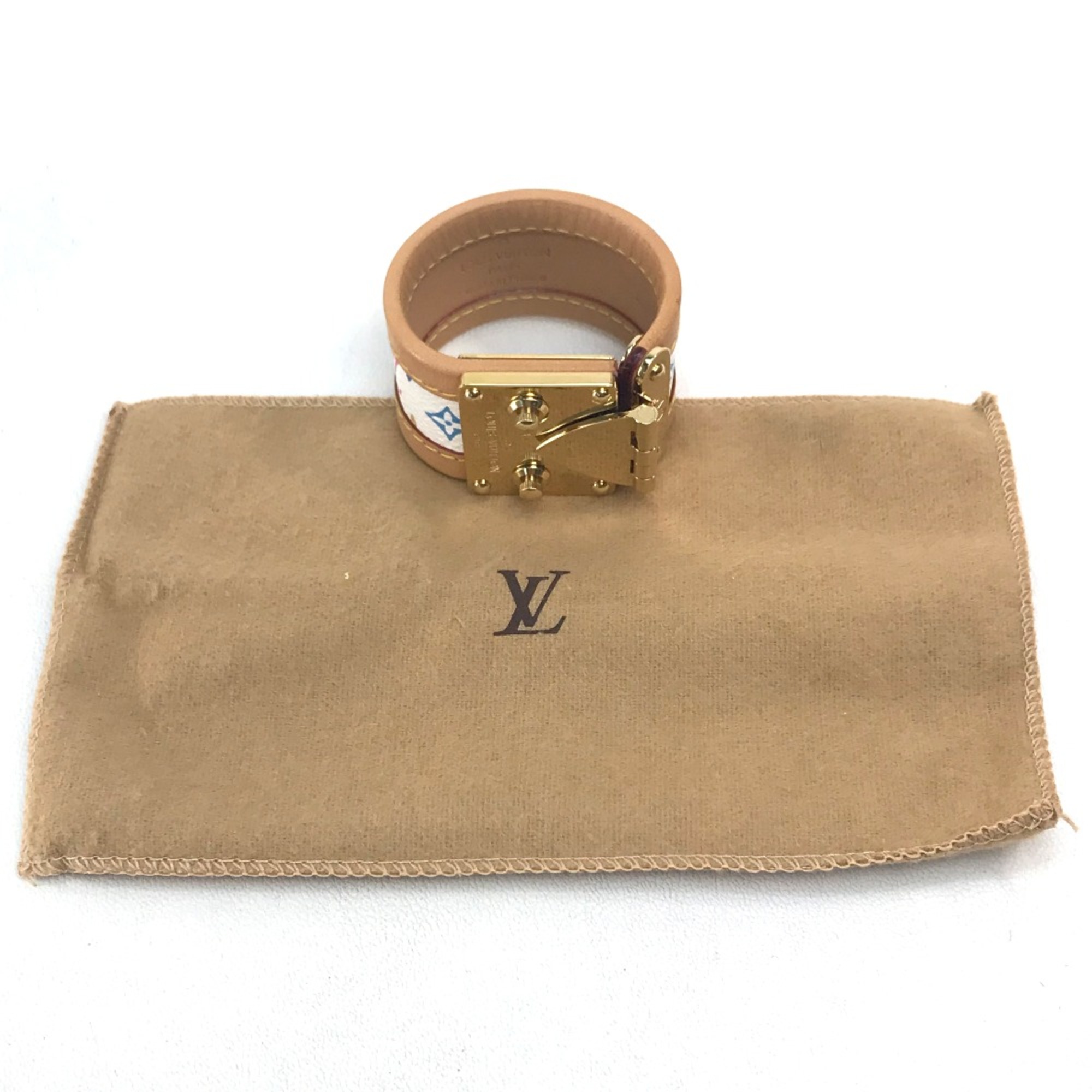 Louis Vuitton M92593 MonogramMulticolore Accessories Bracelet Blanc White x Multicolore