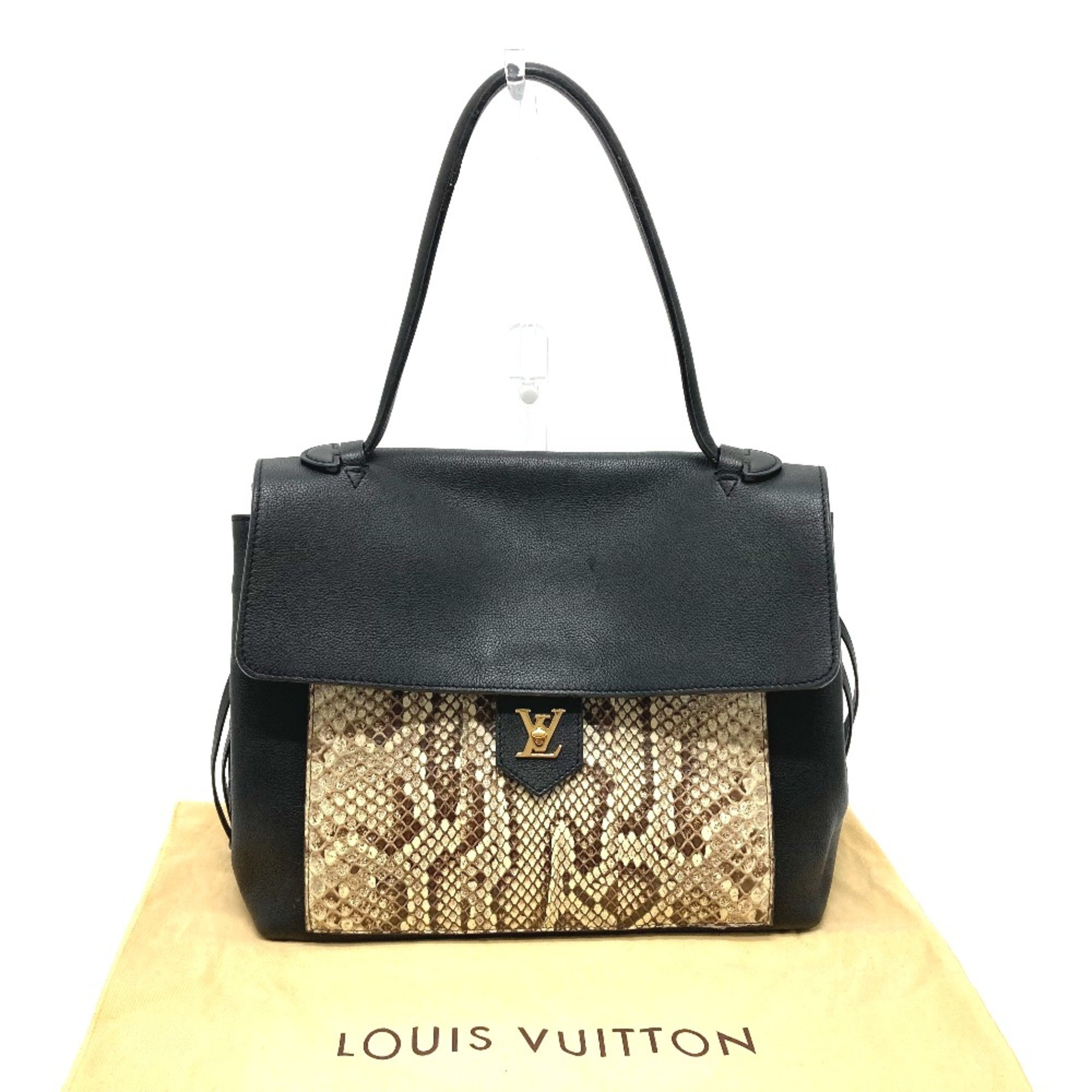 Louis Vuitton N92280 Logo Hardware Shoulder Bag Shoulder Bag Hand Bag Black GoldHardware