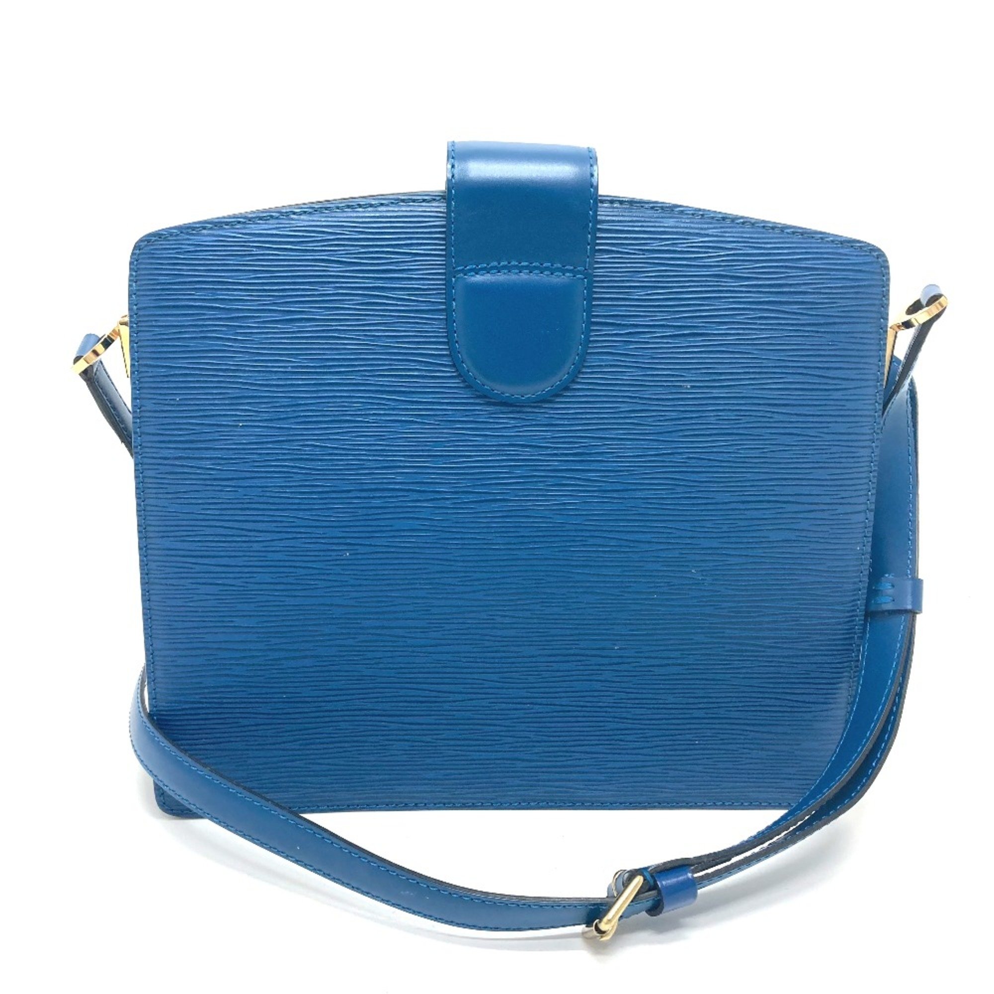 Louis Vuitton M52345 Epi bag one shoulder pouch Shoulder Bag blue