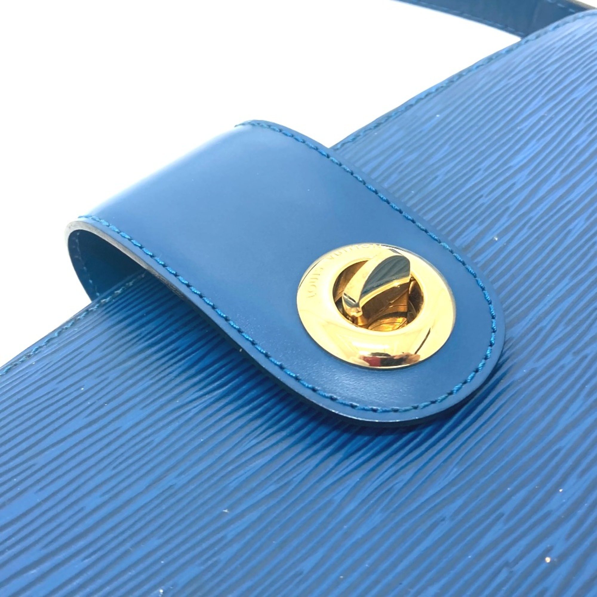 Louis Vuitton M52345 Epi bag one shoulder pouch Shoulder Bag blue