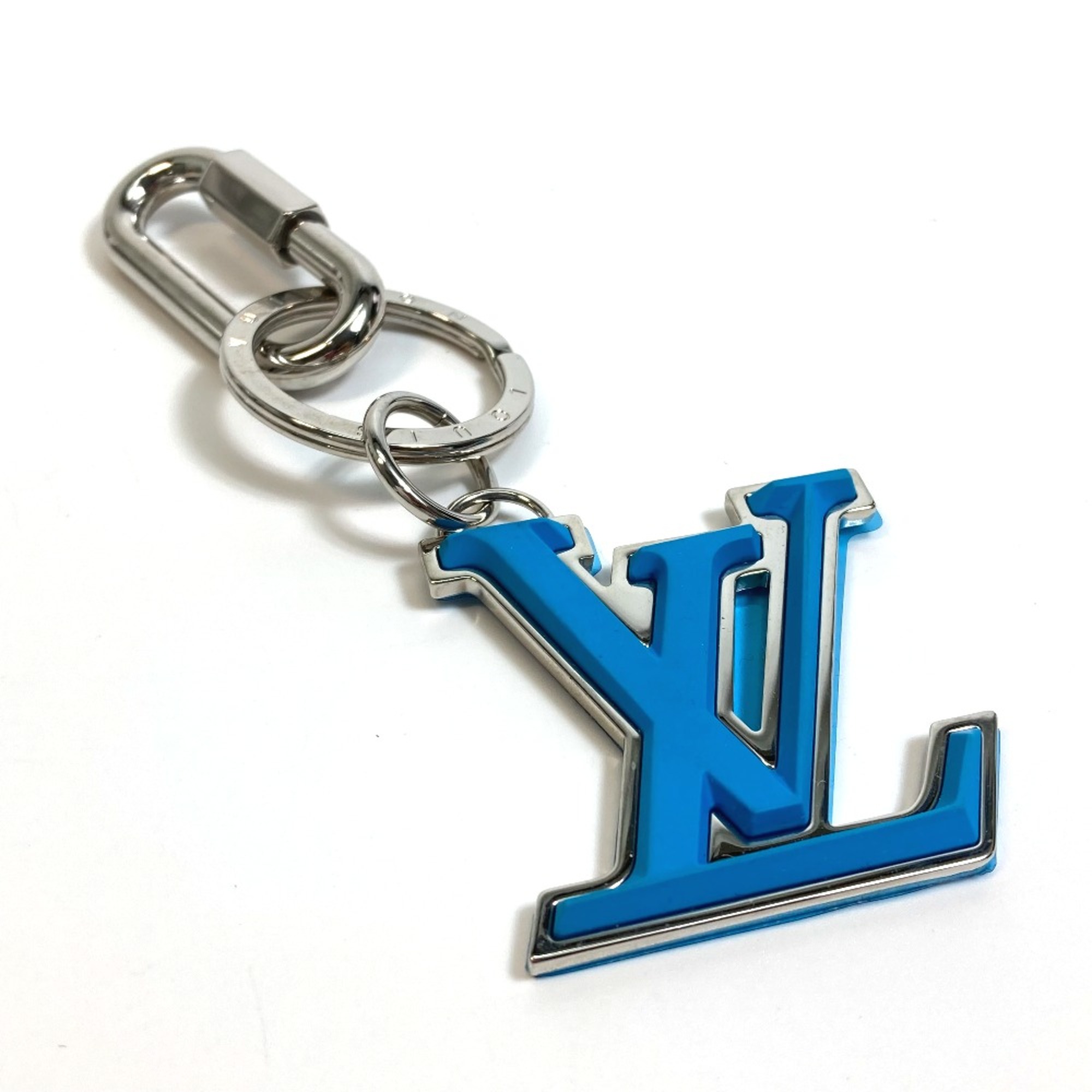 Louis Vuitton M69303 logo Bag Bag Charm Key Holder blue SilverHardware